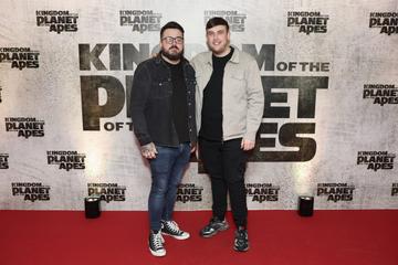Gerard Walsh and Darren Conway pictured at the Irish Premiere of Kingdom Of The Planet Of The Apes.