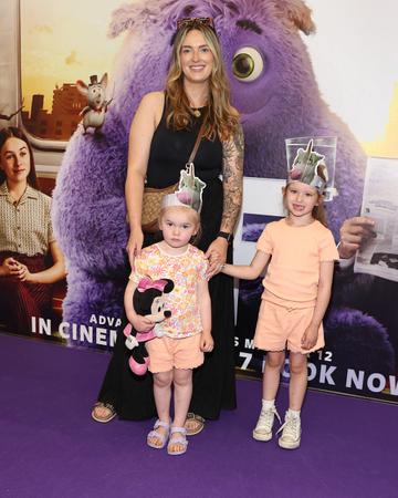 Melissa Byrne with Ruby Byrne and Daisy Byrne pictured at the special screening of the film IF at the Odeon Cinema in Point Square,Dublin.
Picture Brian McEvoy