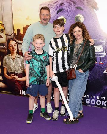Denise McCormack with Harvey Gammell,Sidney Gammell and Barry Gammell pictured at the special screening of the film IF at the Odeon Cinema in Point Square,Dublin.
Picture Brian McEvoy