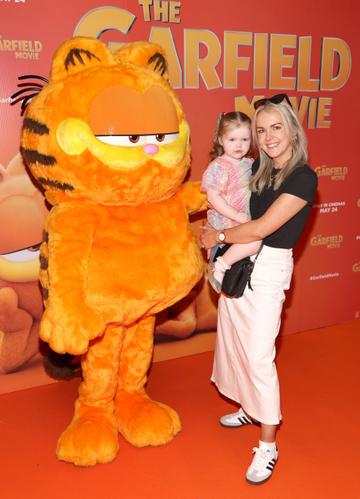Eileen Loughlin and Isla Loughlin at the multimedia screening of The Garfield Movie in Movies @The Square,Tallaght,Dublin.
Picture Brian McEvoy
