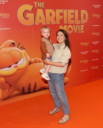 Debbie O' Sullivan with her son Alex at the multimedia screening of The Garfield Movie in Movies @The Square,Tallaght,Dublin.
Picture Brian McEvoy