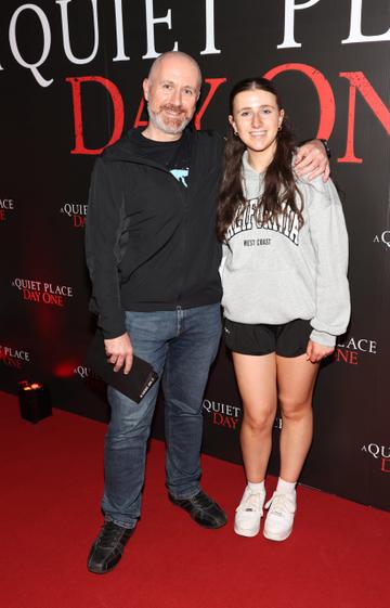 Ronan Power and Amy Power pictured at the special preview screening of  A Quiet Place:Day One at  Cineworld, Dublin.
Picture Brian McEvoy