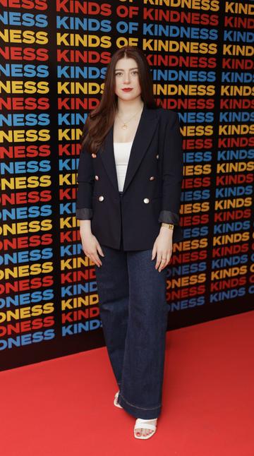 Dani Smith pictured at a special preview screening of Searchlight Pictures KINDS OF KINDNESS ' in the Light House Cinema Dublin. Picture Andres Poveda