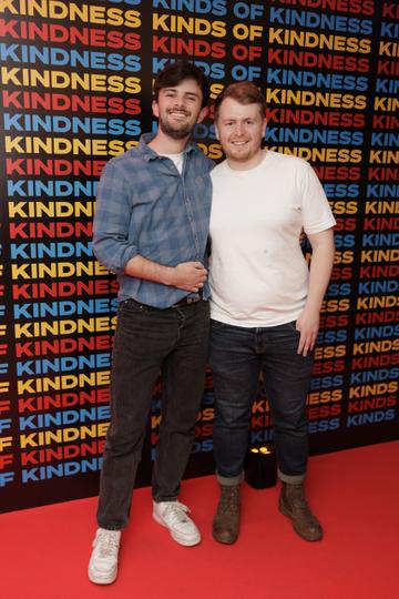 Jim Remond and Ciaran Murphy pictured at a special preview screening of Searchlight Pictures KINDS OF KINDNESS ' in the Light House Cinema Dublin. Picture Andres Poveda