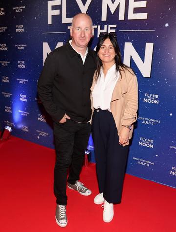 Dave Brown and  Sinead De Brun pictured at the multimedia screening of Fly Me To The Moon at the Stella Cinema,Dublin.
Picture Brian McEvoy