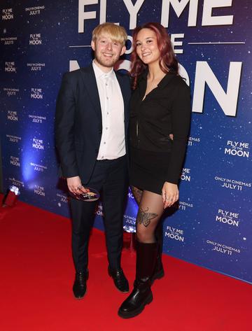 Dylan Garbutt and Sasha Williams  pictured at the multimedia screening of Fly Me To The Moon at the Stella Cinema,Dublin.
Picture Brian McEvoy