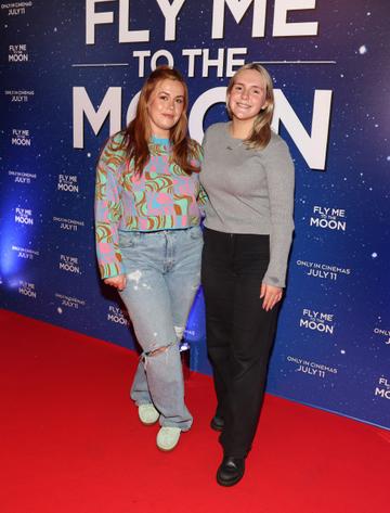 Mia Morgan and Grace Gallard pictured at the multimedia screening of Fly Me To The Moon at the Stella Cinema,Dublin.
Picture Brian McEvoy