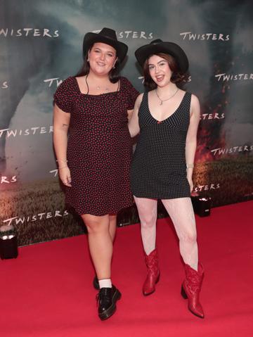 Aoibh Carroll and Molly Roberts at the Irish premiere of Twisters at Cineworld, Dublin.
Picture Brian McEvoy