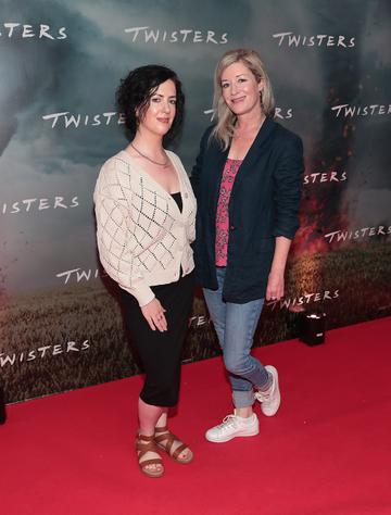 Deirdre Reynolds and Erin McCafferty at the Irish premiere of Twisters at Cineworld, Dublin.
Picture Brian McEvoy