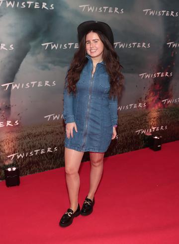 Sophie Fleming at the Irish premiere of Twisters at Cineworld, Dublin.
Picture Brian McEvoy