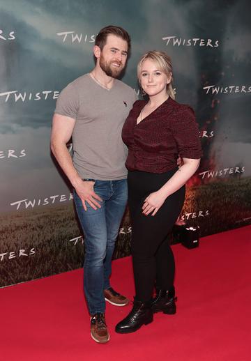 Chris Gallagher and Niamh Kelly at the Irish premiere of Twisters at Cineworld, Dublin.
Picture Brian McEvoy