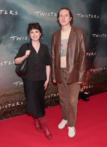 Katie Brady and Lucien Waugh at the Irish premiere of Twisters at Cineworld, Dublin.
Picture Brian McEvoy